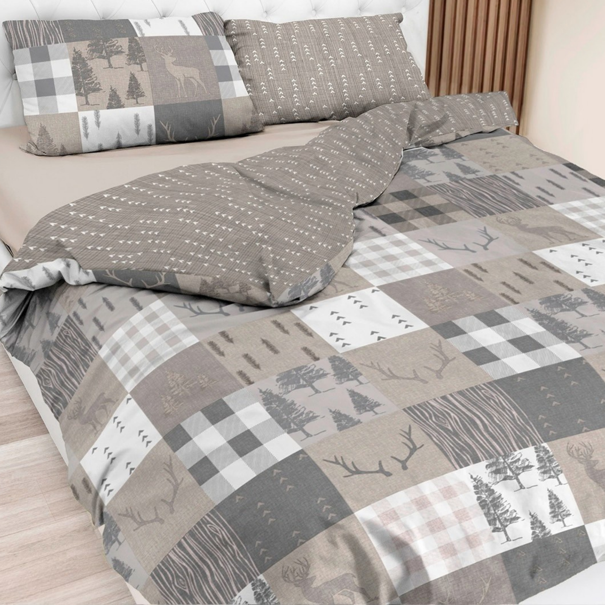 Parure Copripiumino Infinity Petit Monte  100% puro cotone