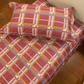 Parure Copripiumino Quadretti 8607 100% cotone