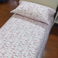 Parure Copripiumino Smeraldo double Happy Fish/Righe 100% cotone
