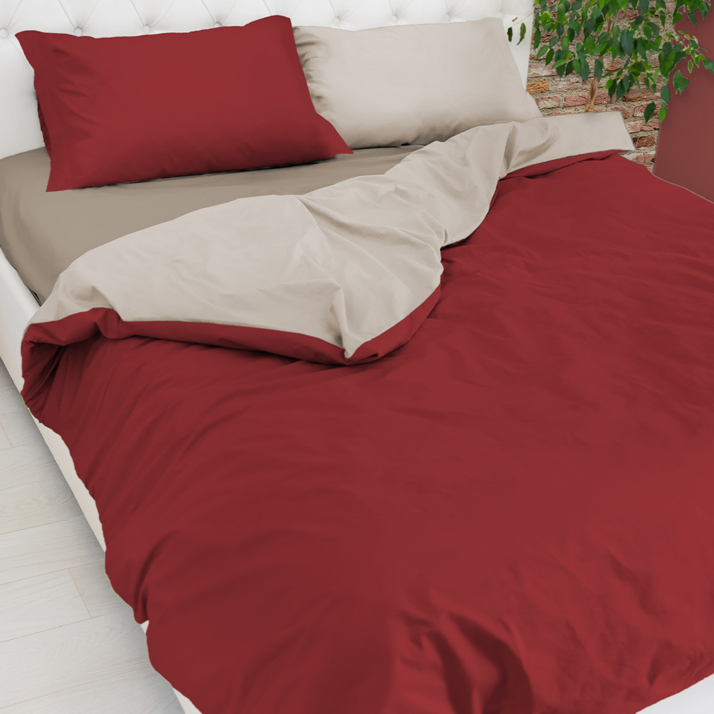 Parure Copripiumino Bicolor Easy No Stiro