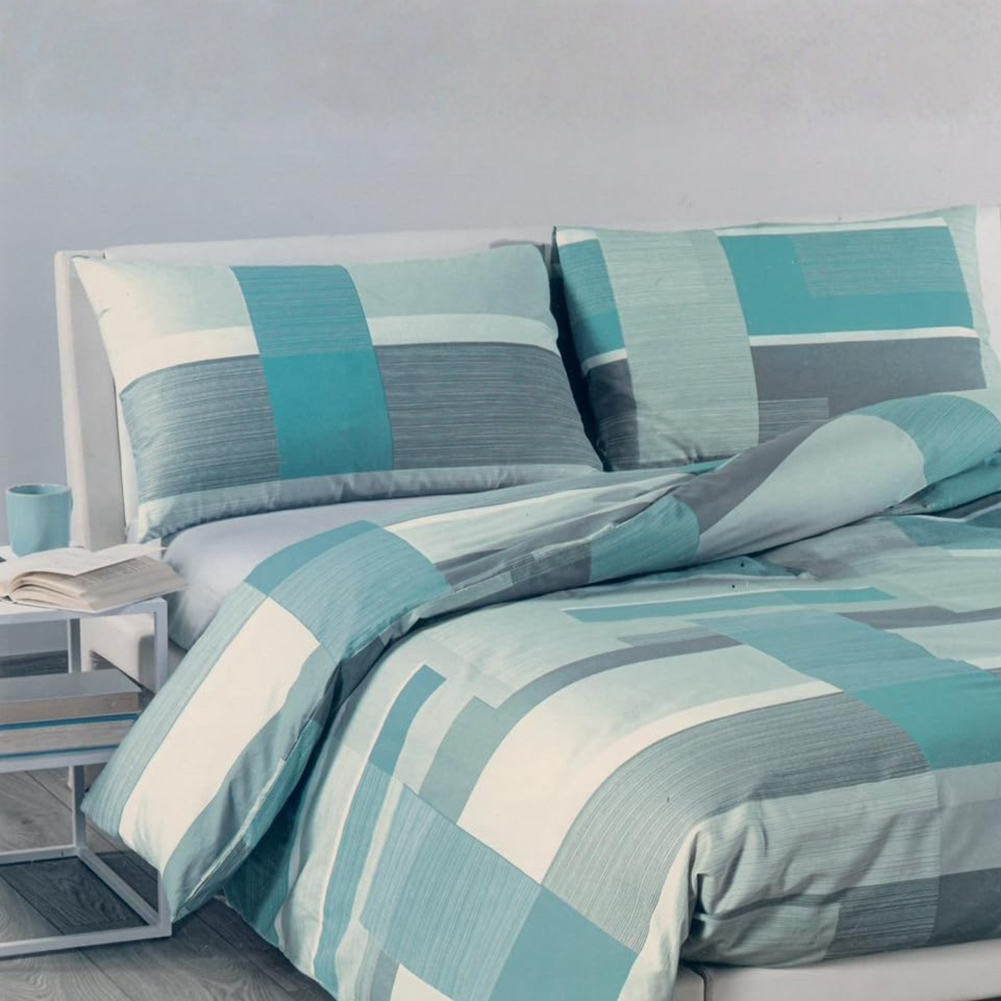 Parure Copripiumino Patchwork 100% cotone