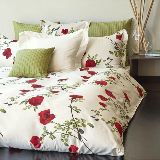 Parure copripiumino Baccarat 100% raso di cotone stampato