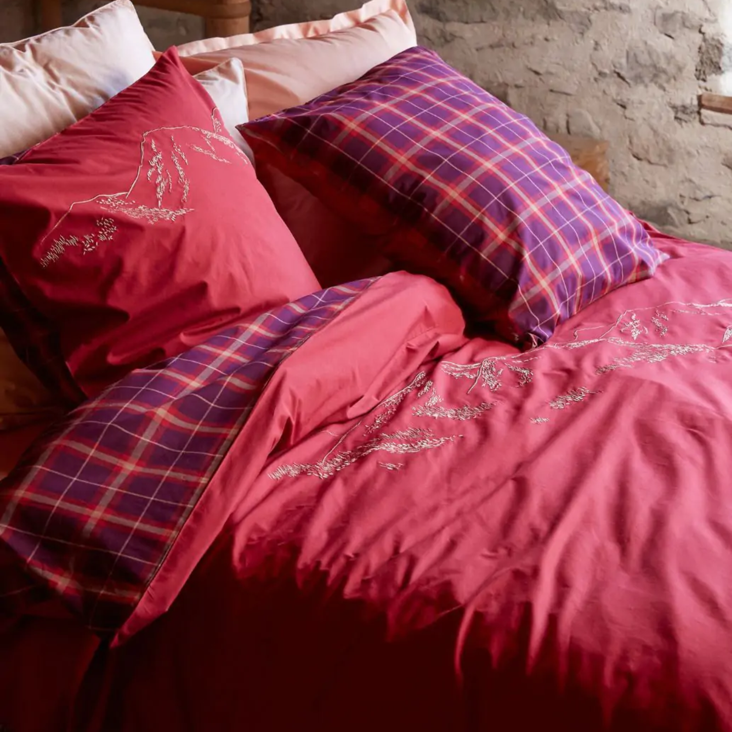 Parure copripiumino Grandeur Nature in percalle makò