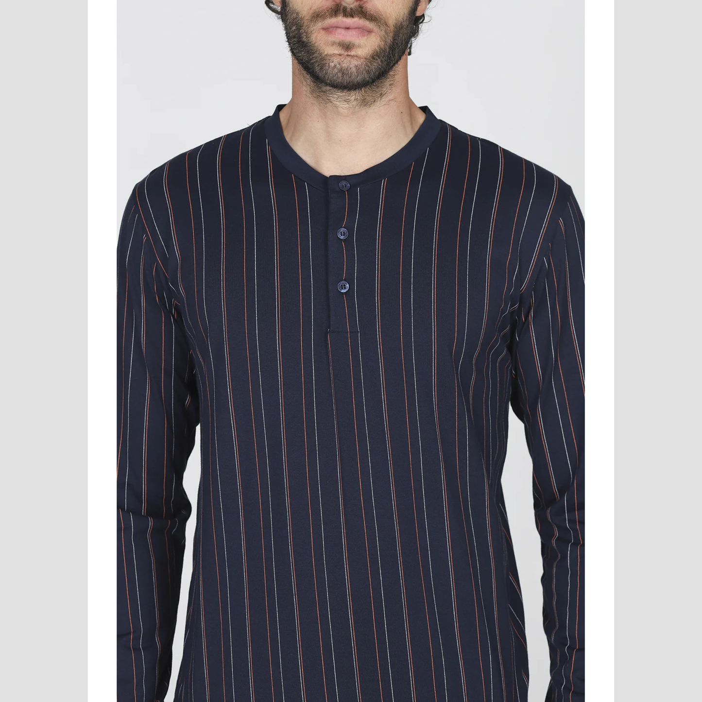Pigiama Lungo Serafino Maiori JAL490