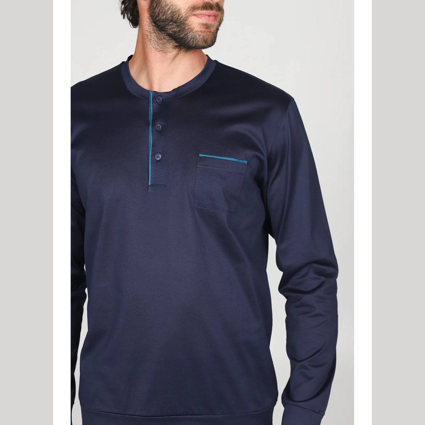 Pigiama Lungo Serafino Rivalba JAL240