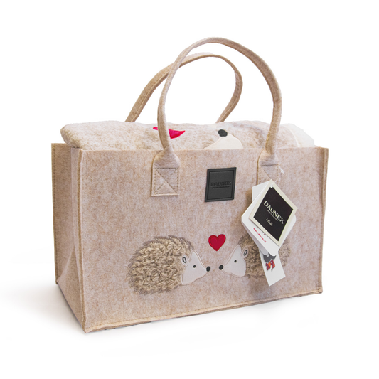 Plaid Morbidotto Friend in Borsa Ricci Innamorati