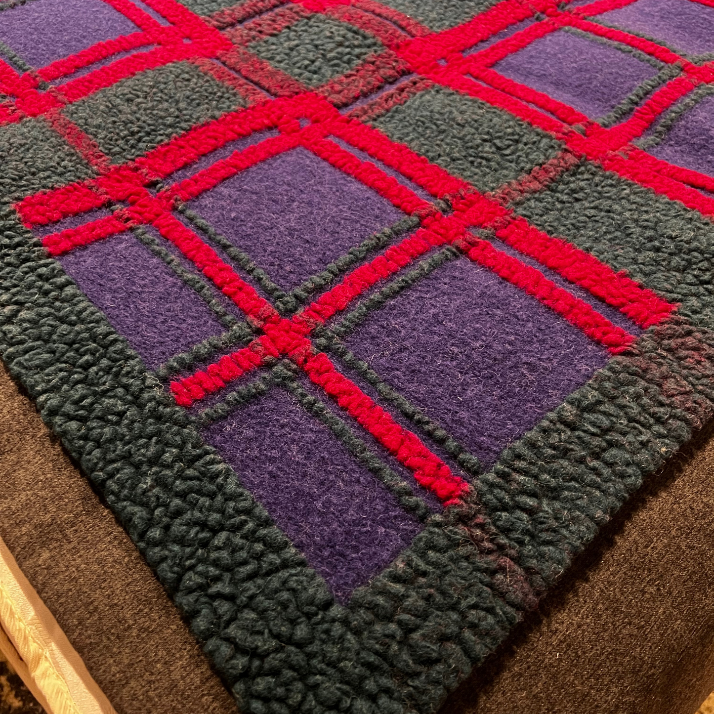 Plaid Boiled Wool Scottish Tartan Fine Serie