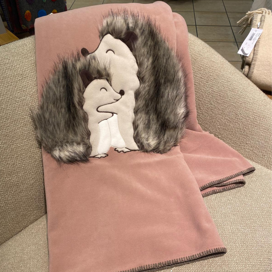Plaid in pile con ricamo Abbraccio d'Amore 6M35140