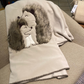 Plaid in pile con ricamo Abbraccio d'Amore 6M35140