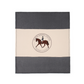 Plaid in pile con ricamo Horse Riding 6M35137