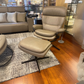Rome Low Back con Poggiatesta regolabile + Pouf