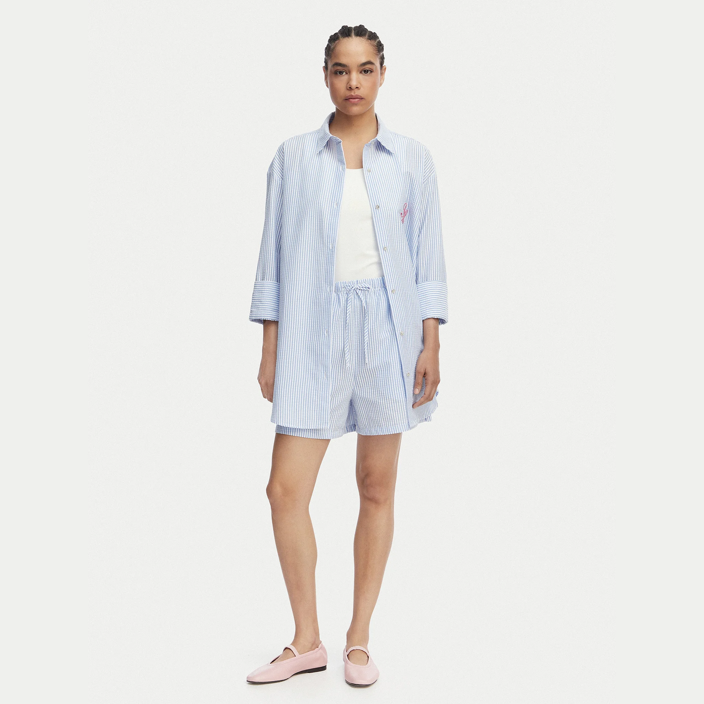 Seersucker Long Shirt THU00005289 UW0UW06474