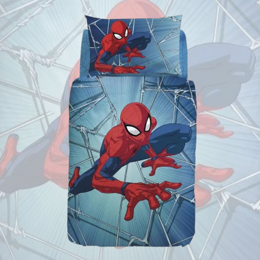 Completo copripiumino Spiderman Force 100% cotone