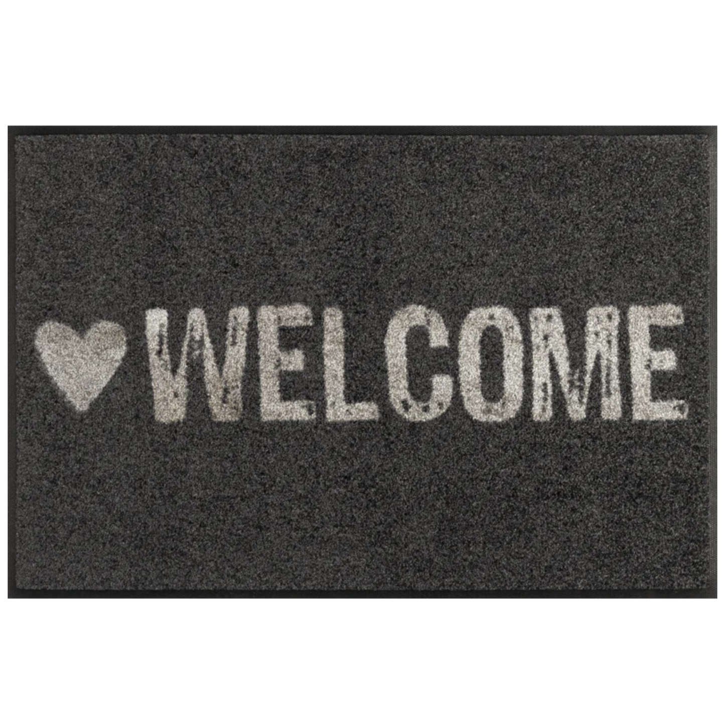 Tappeto antiscivolo Warmly Welcome Wash+Dry con bordo