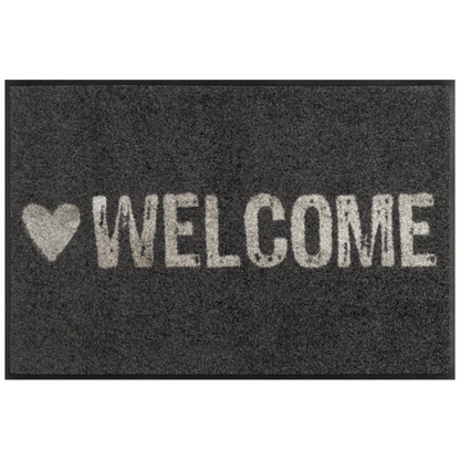 Tappeto antiscivolo Warmly Welcome Wash+Dry con bordo