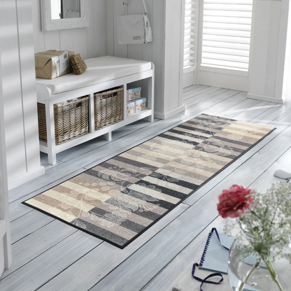 Tappeto antiscivolo Botanica Shadow Wash+Dry con bordo
