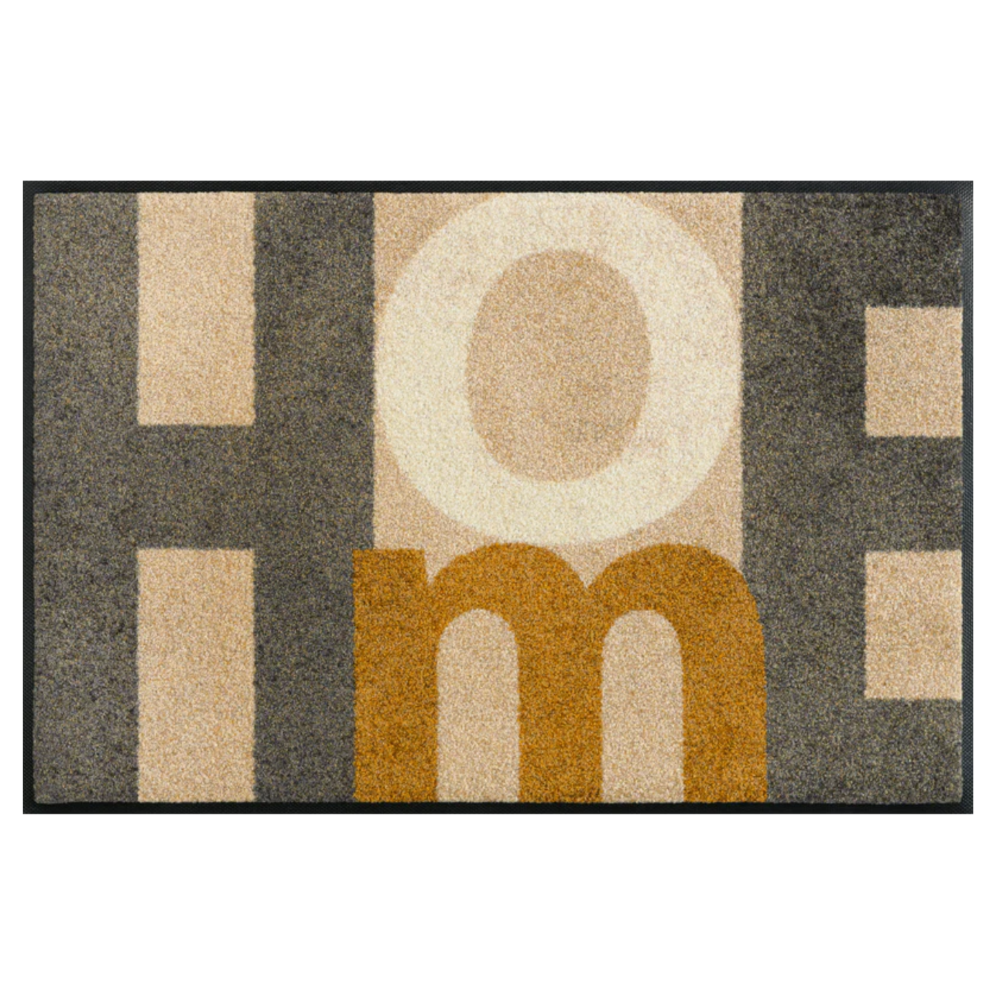 Tappeto antiscivolo Home Letters Wash+Dry con bordo