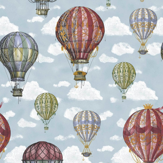 Copripiumino Mongolfiere su misura 100% cotone Pedersoli Casa