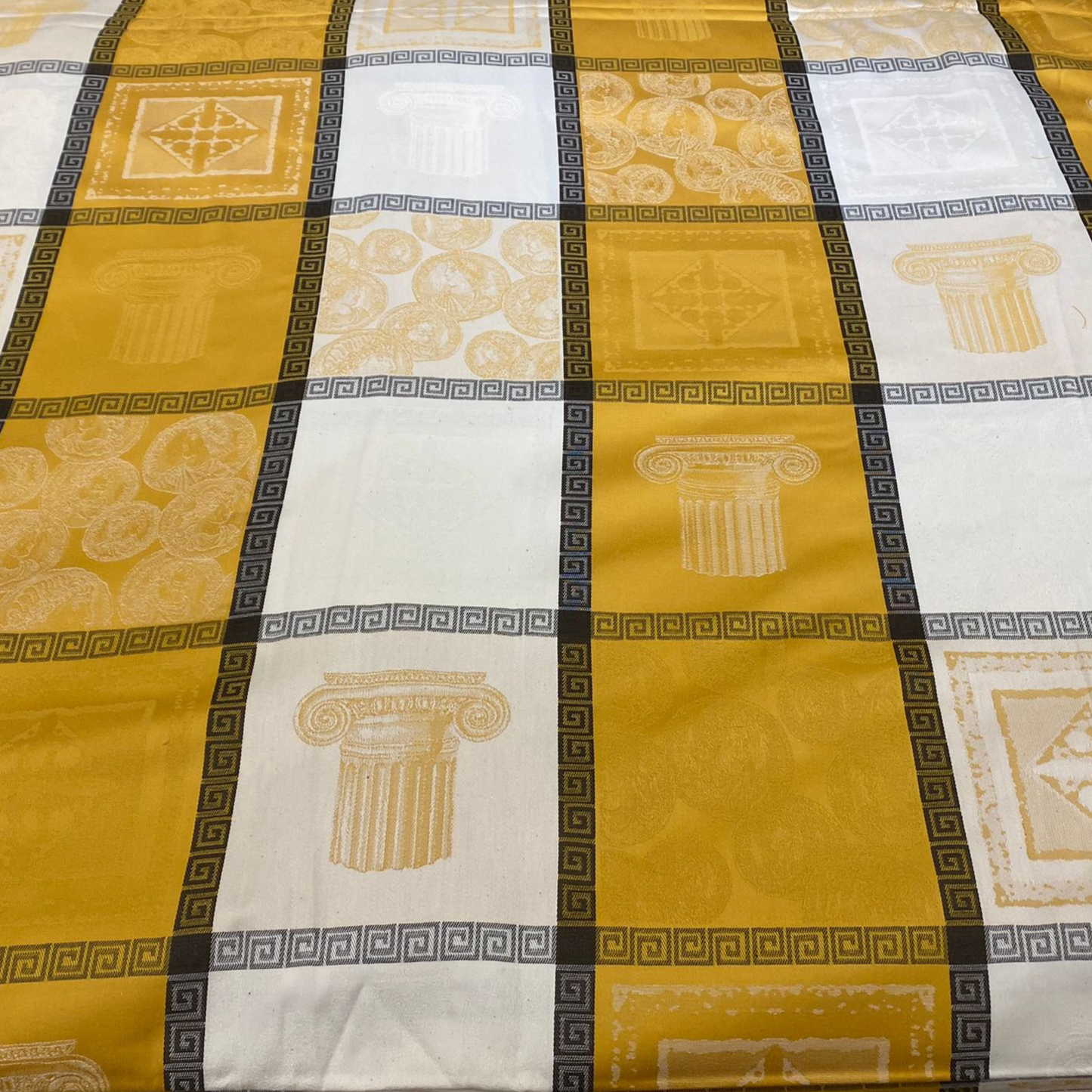 Tovaglia Raso Jacquard Antico Sole Pedersoli Casa