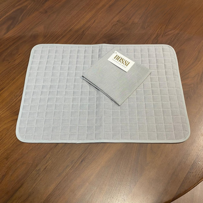 Set Americano trapuntato tinta unita