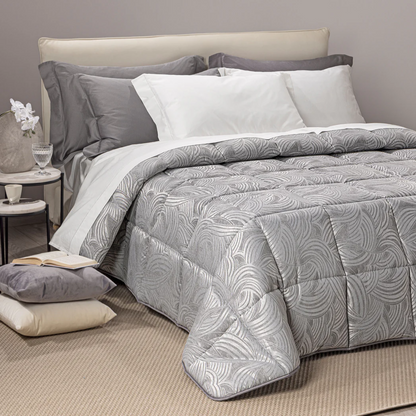 Trapunta Apollo in raso di cotone Jacquard