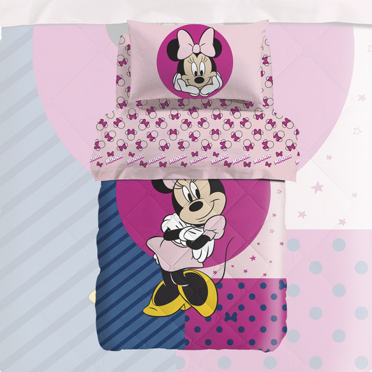 Trapunta Minnie Smile 100% cotone Disney