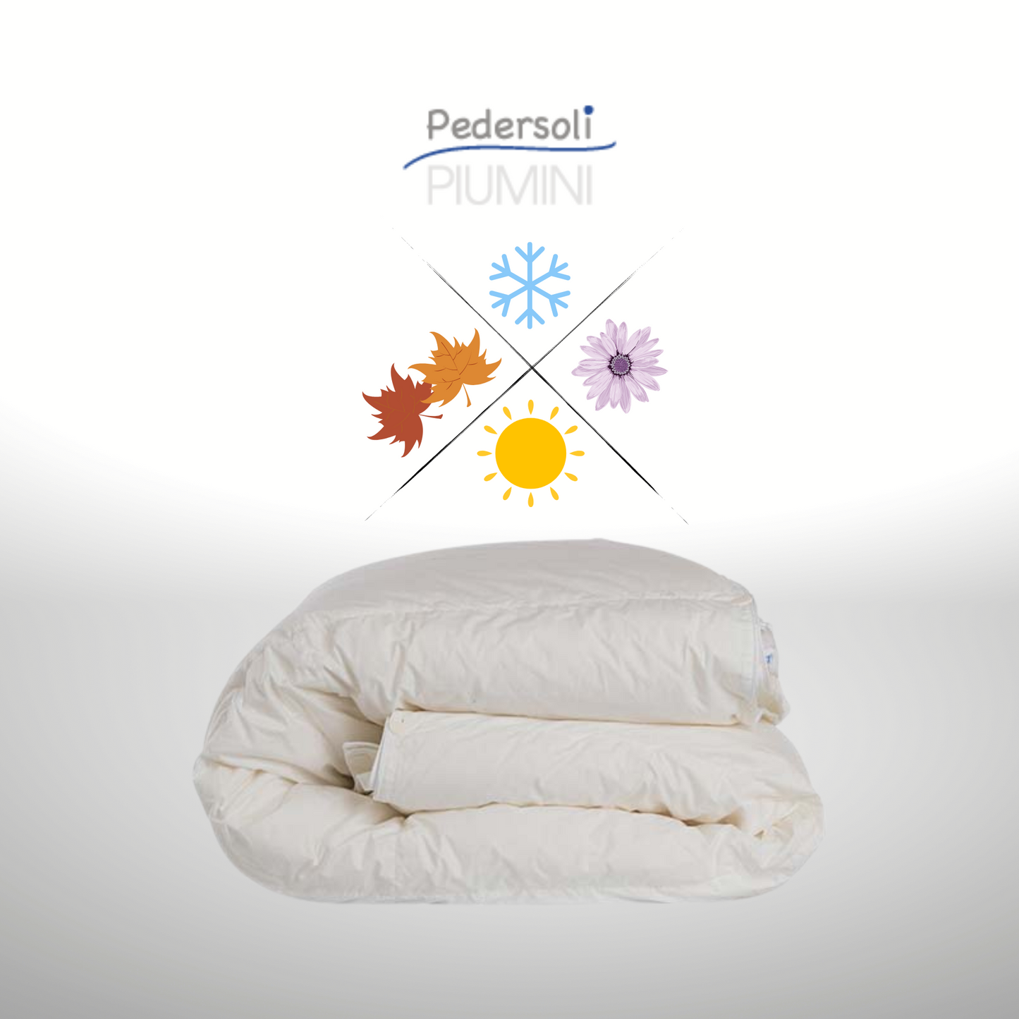 Piumino Superior Protex + Active Cotton Bianco Soffice 4 Stagioni Piumini Pedersoli