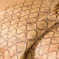 Completo Copripiumino Geo Morsetto Cuoio in Raso di Puro Cotone