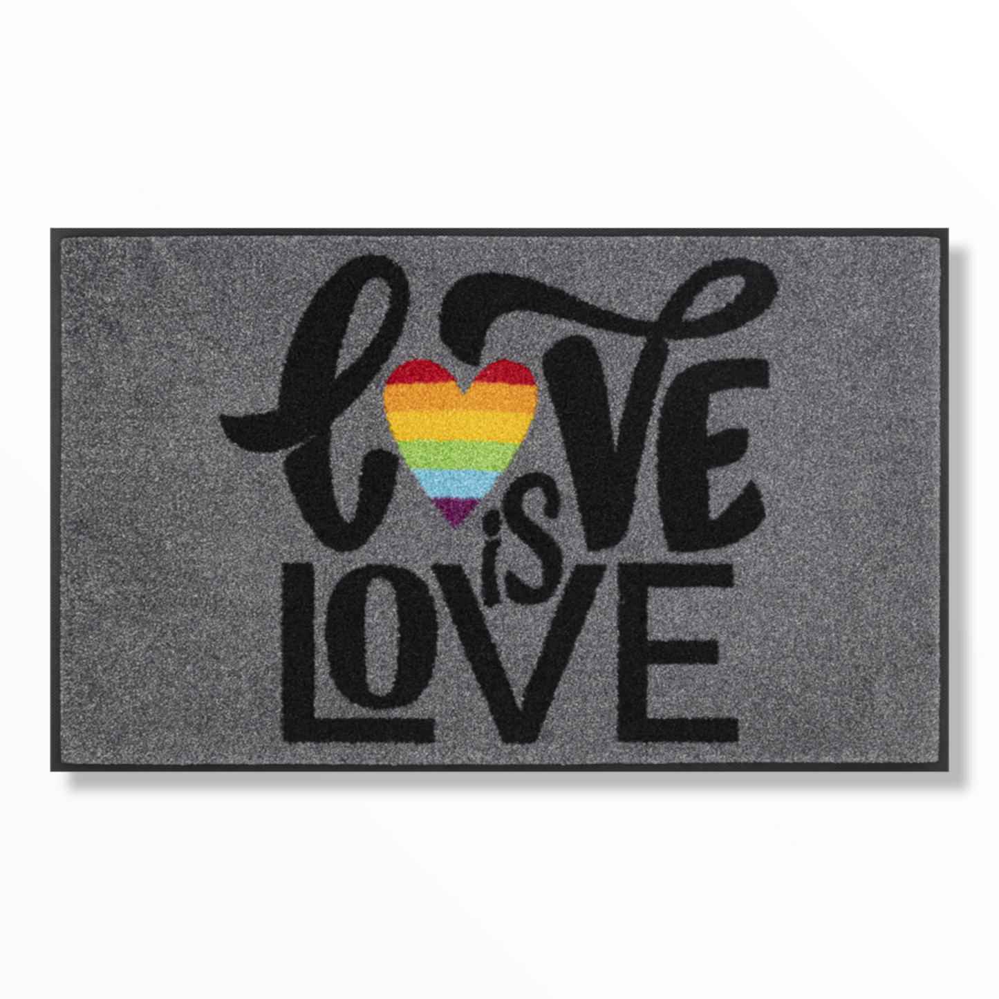 Tappeto antiscivolo Love is Love Wash+Dry con bordo